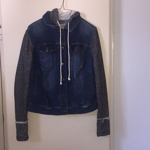 Denim Jacket with Hoodie